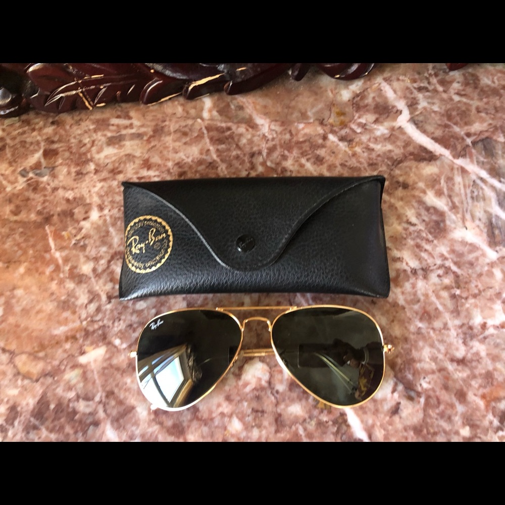RAY BAN AVIATOR Sunglasses CLASSIC GOLD Frame
